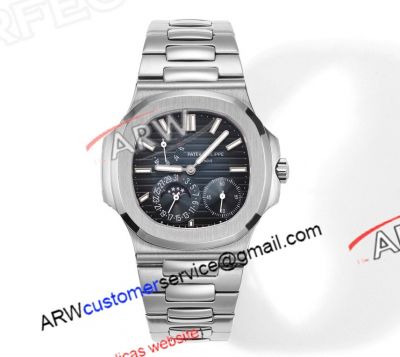 GR Factory Replica Patek Philippe Nautilus 5712 Watch Blue Dial Stainless Steel Watch